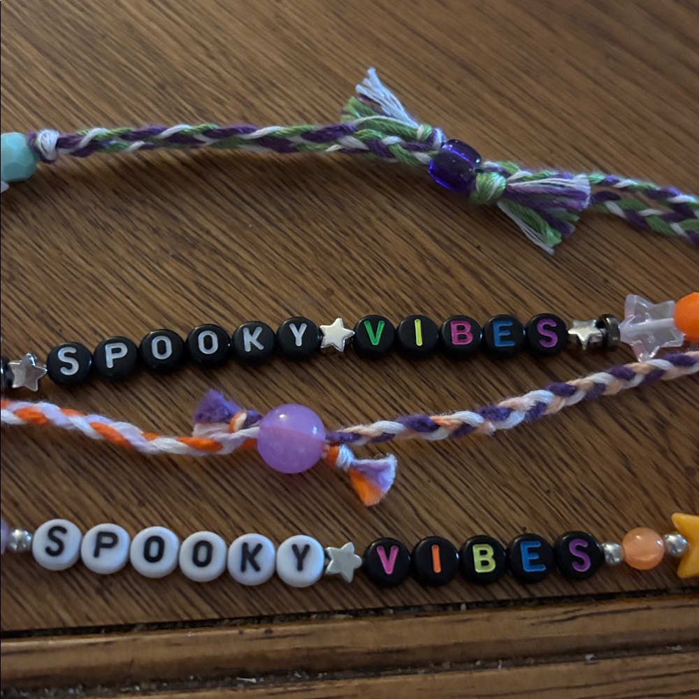 Set of two Spooky Vibes Beaded Bracelets